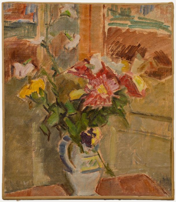 Bertrand Py (1895-1973) - Mid 20th Century Oil, Still Life of Garden Flowers