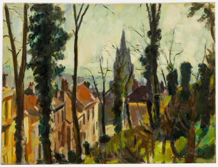Georges Pacouil (1903-1996) - Mid 20th Century Oil, A Gap in the Trees