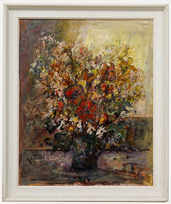 Mary Stella Edwards (1915-2009) - 20th Century Oil, Autumn Flowers