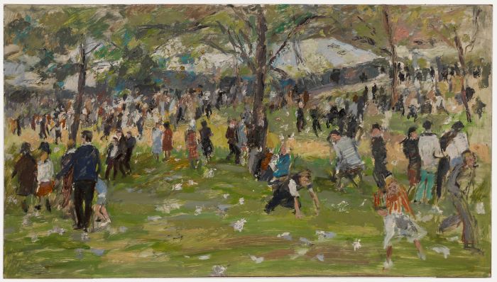 Simon Goldberg (1916-2002) - Mid 20th Century Oil, A Day in the Park