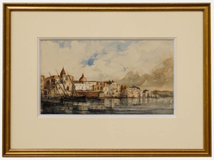 Attrib. Francis Seymour Haden - Late 19th Century Watercolour, Port of Leghorn