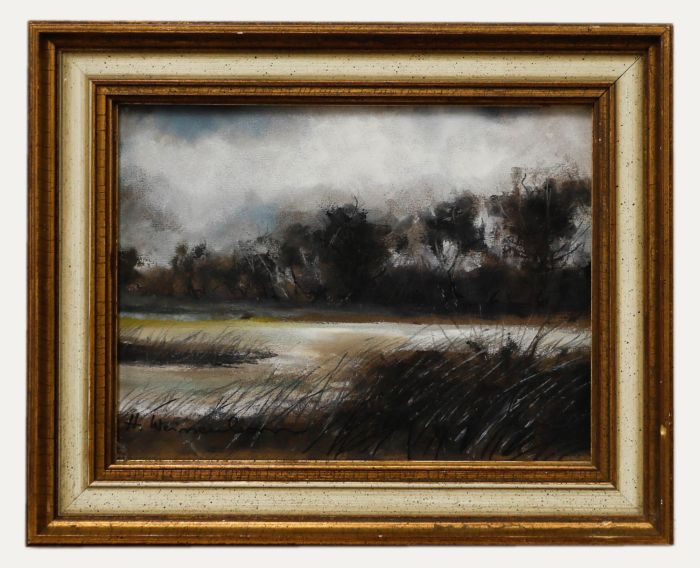 Hellmut Weissenborn (1898-1982) - Framed 20th Century Pastel, River Landscape