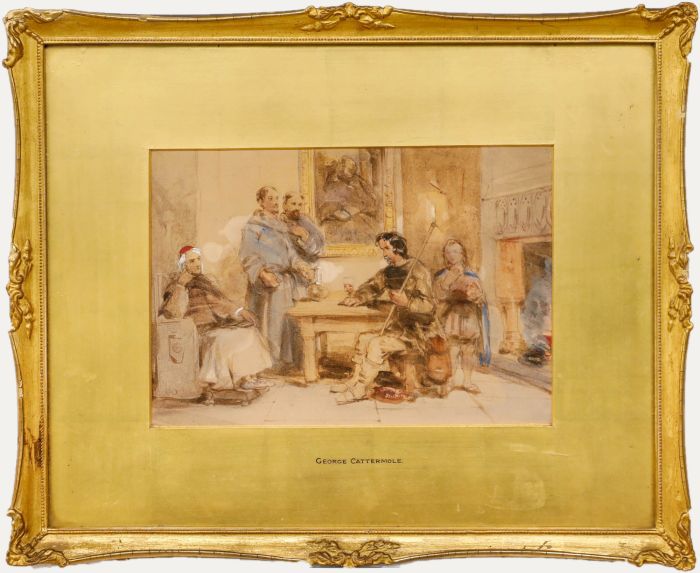 Attrib. George Cattermole (1800-1868) - Mid 19th Century Watercolour, Lord and Clerics
