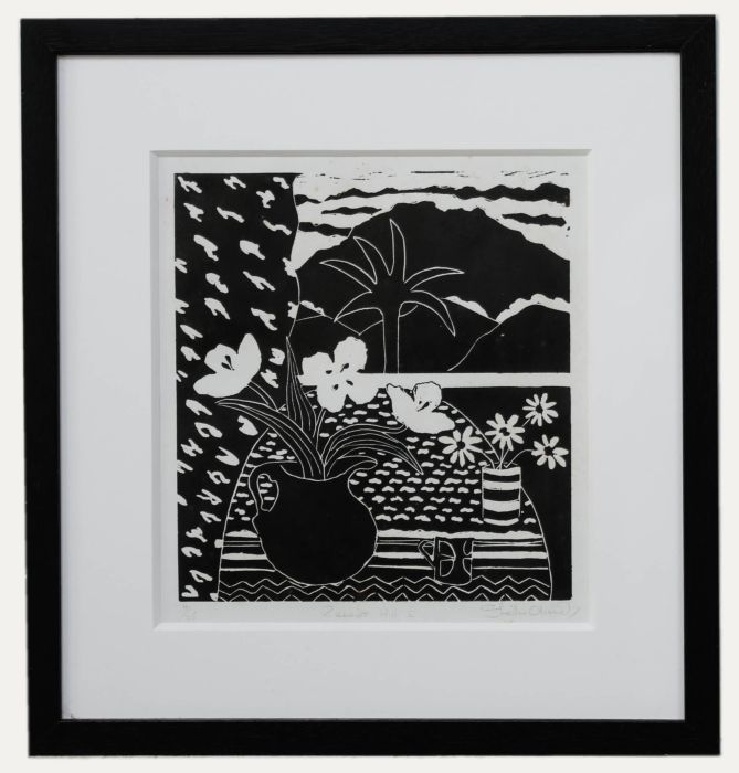 Sheila Oliner (1930-2020) - Framed Contemporary Linoprint, Zennor Hill