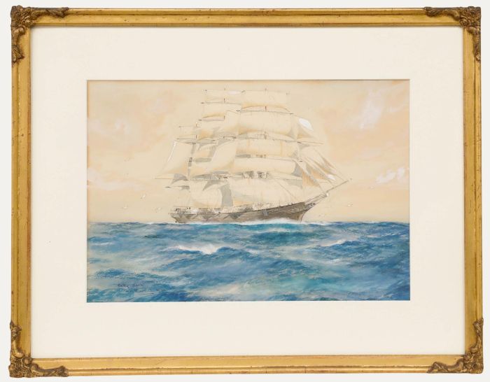William Minshall Birchall (1884-1941) - 1935 Watercolour, Cutty Sark