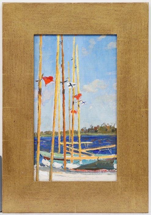 Leonid Petrovitch Baikov (1918-1994) - Mid 20th Century Oil, The Regatta