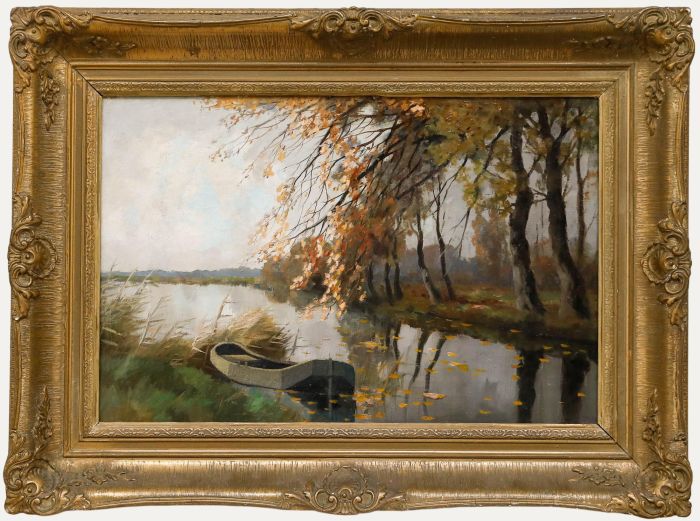 Early 20th Century Oil - The River in Autumn