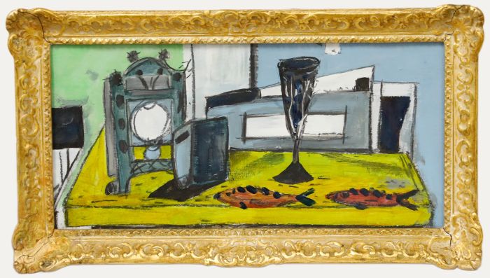 St Ives School Contemporary Oil - A Busy Tabletop