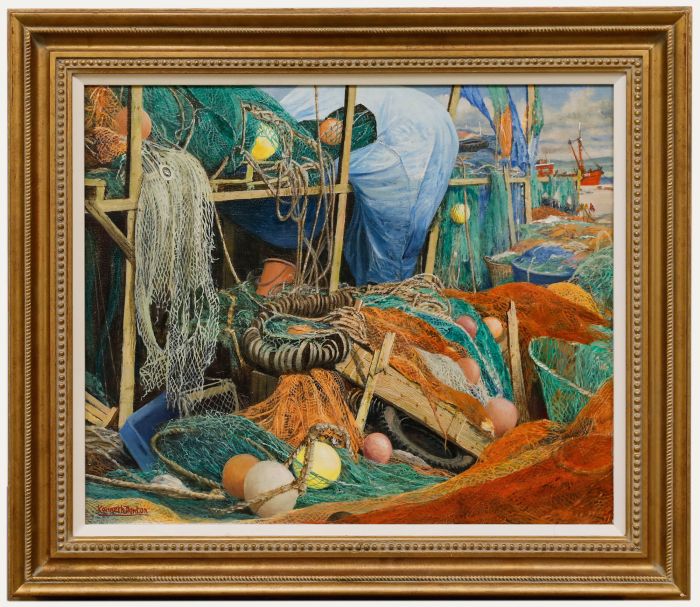 Kenneth Raymond Denton (1932-2024) - Framed Oil, The Fishermens' Cupboard