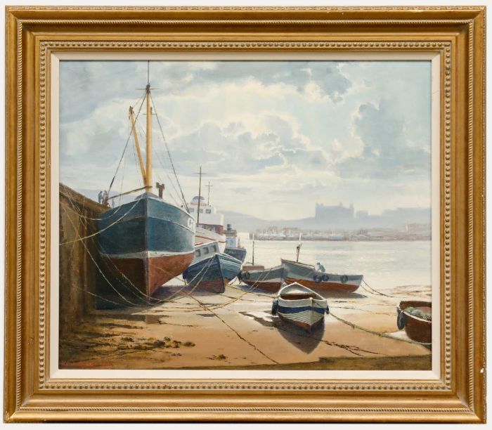 Kenneth Raymond Denton (1932-2024) - Framed Oil, Winter Sunlight, Scarborough
