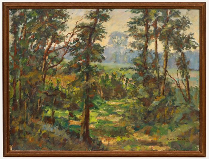 Charles Brooker (1924-2001) - Mid 20th Century Oil, The Edge of the Wood
