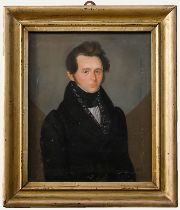German School Early 19th Century Pastel - Portrait of Joachim Simon