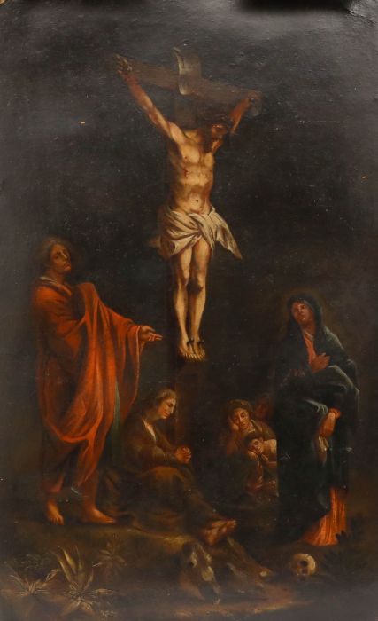 19th Century Oil - The Crucifixion