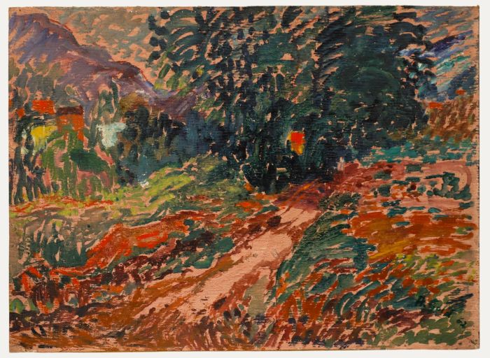 Anton Gold (1914-1970) - 1962 Oil, Landscape in the Afterglow