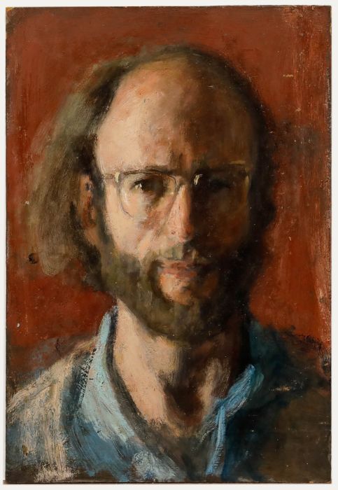 George Weissbort (1928-2013) - 20th Century Oil, Contemplative Self-Portrait