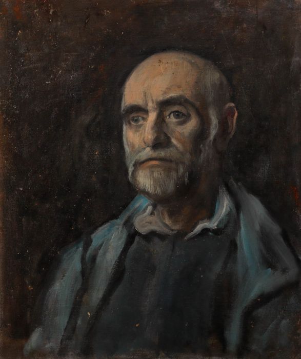 George Weissbort (1928-2013) - 20th Century Oil, Man In Blue