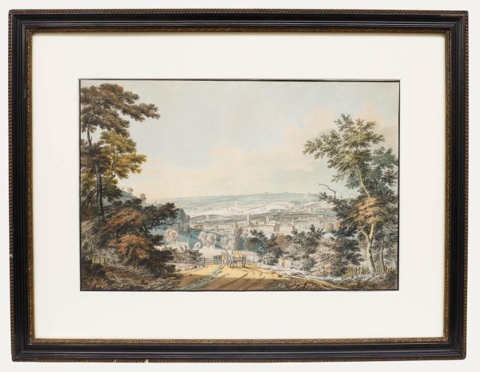 English School Early 19th Century Watercolour - A View of Bath