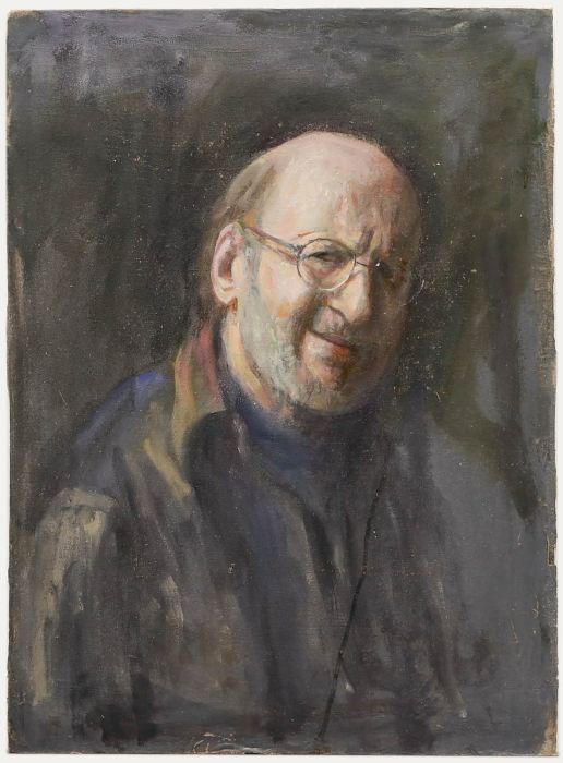 George Weissbort (1928-2013) - 20th Century Oil, Smiling Man