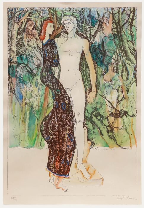 20th Century Etching - Forest Fantasy