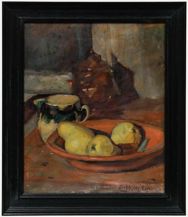 Cecile Hertz-Eyrolles (1875-1974) - Framed Oil, A Bowl of Quinces
