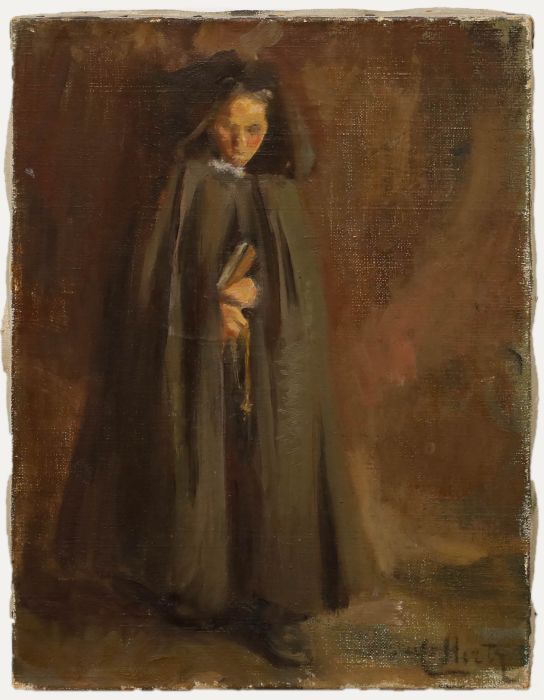 Cecile Hertz-Eyrolles (1875-1974) - Mid 20th Century Oil, Portrait of a Nun