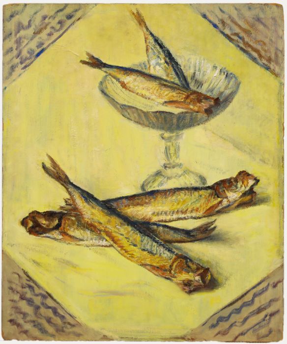 Cecile Hertz-Eyrolles (1875-1974) - Mid 20th Century Oil, Study of Mackerel