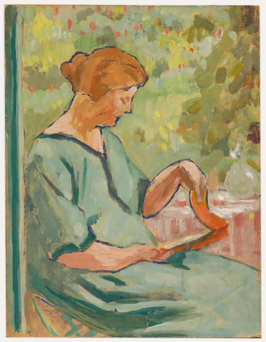Cecile Hertz-Eyrolles (1875-1974) - Mid 20th Century Oil, The Sketchbook