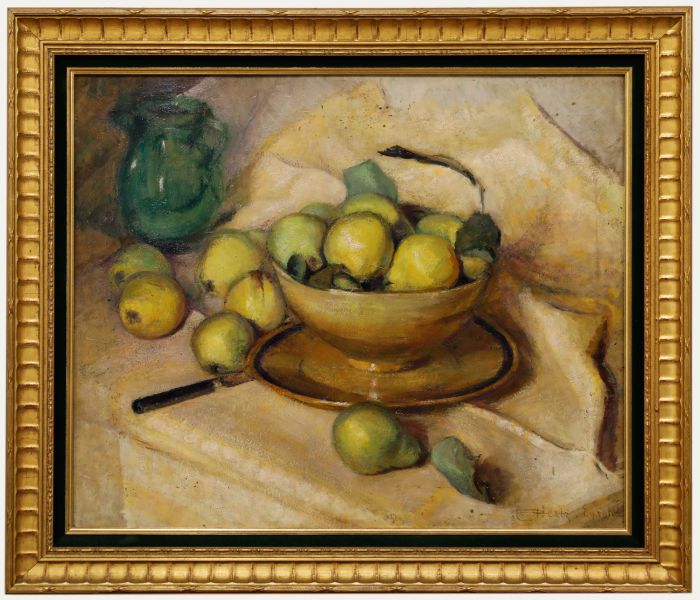 Cecile Hertz-Eyrolles (1875-1974) - Mid 20th Century Oil, A Study Of Pears