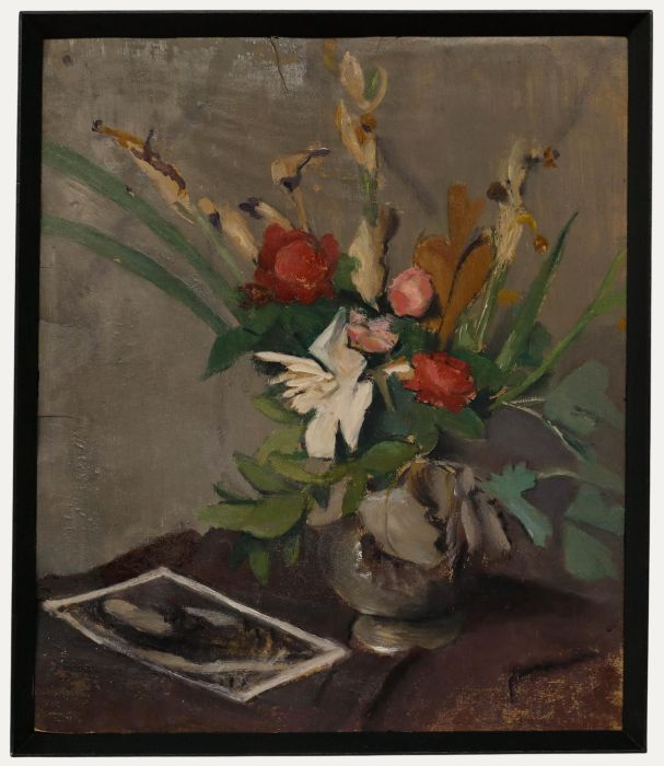 Cecile Hertz-Eyrolles (1875-1974) - Oil, Still Life with Bouquet