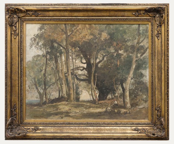 Oliver Hall RA (1869-1957) - Framed Oil, Trees on the Edge of Coates Common