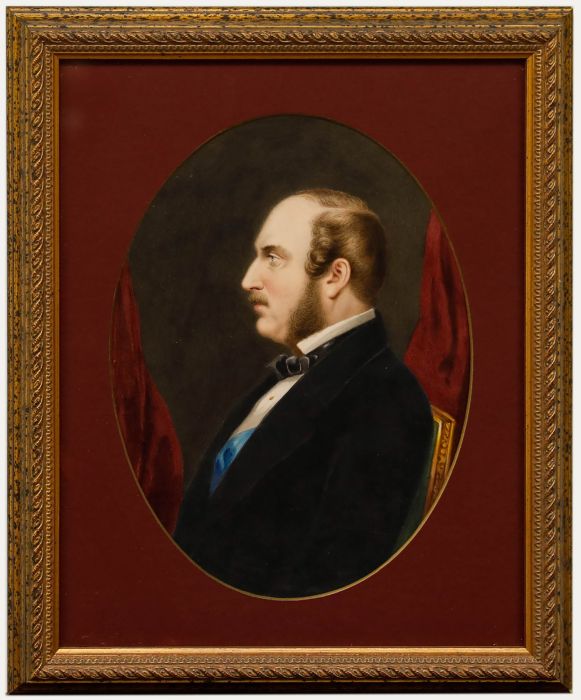 Framed 19th Century Watercolour - Portrait of Prince Albert