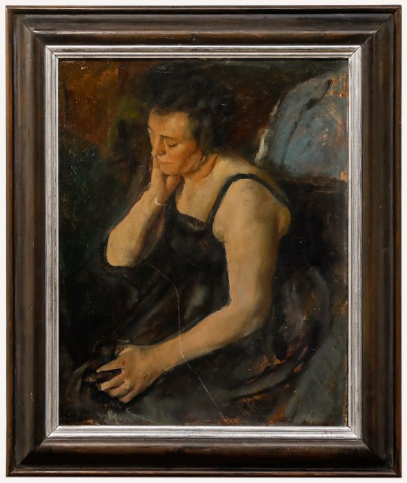 George Weissbort (1928-2013) - Mid 20th Century Oil, Contemplative Pose