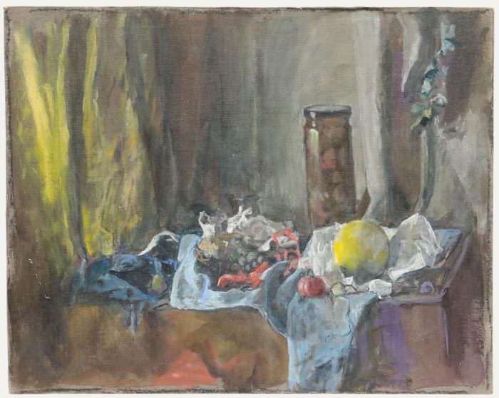 George Weissbort (1928-2013) - 20th Century Oil, A Jar of Fruit, Apple & Grapes