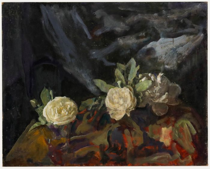 George Weissbort (1928-2013) - 20th Century Oil, White Roses