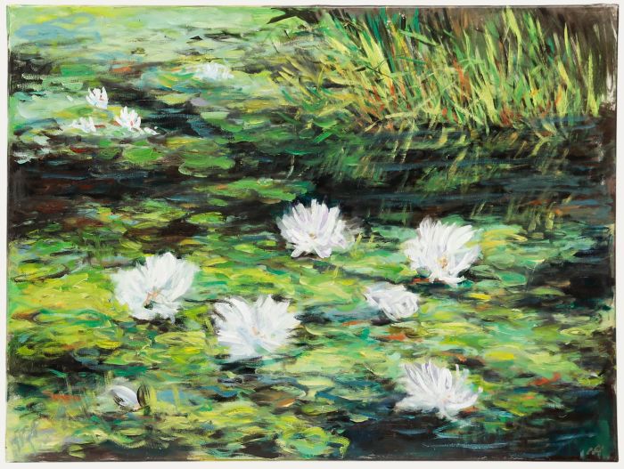Erwin Steinhauser (1939-2023) - 1999 Pastel, Study of Waterlilies