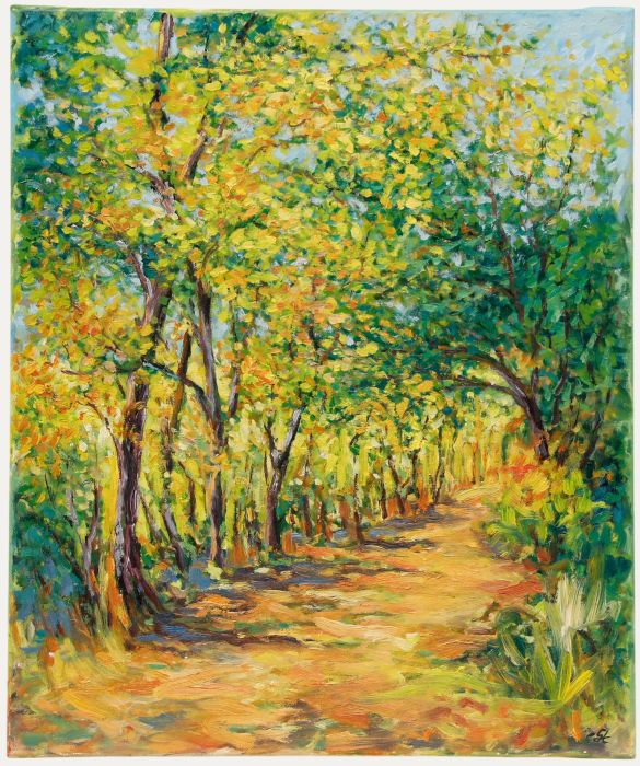 Erwin Steinhauser (1939-2023) - 20th Century Acrylic, Autumn Path