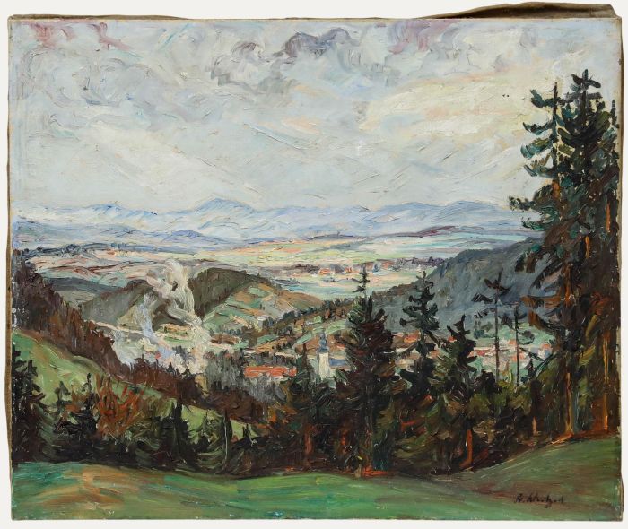 Mid 20th Century Oil - Valley Vista