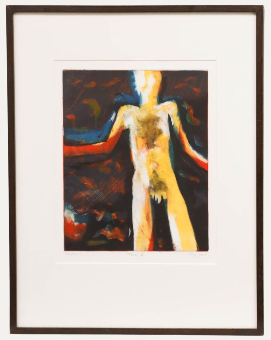 Peter Ford RE RWA (b.1937) - Framed 20th Century Monotype, Torso II