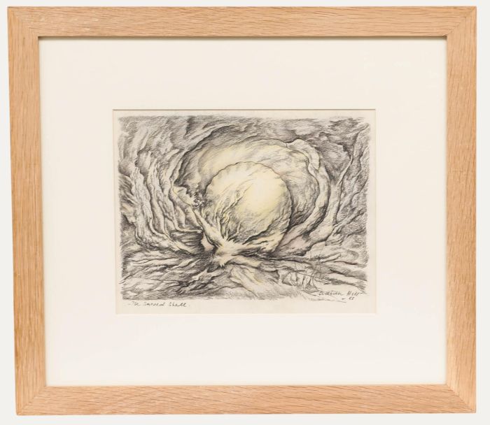 Adrian Hill PROI RBA (1895-1977) - 1965 Charcoal Drawing, The Sacred Shell