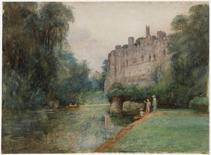 Edward Duncan (1803-1882) - 19th Century Watercolour, Warwick Castle