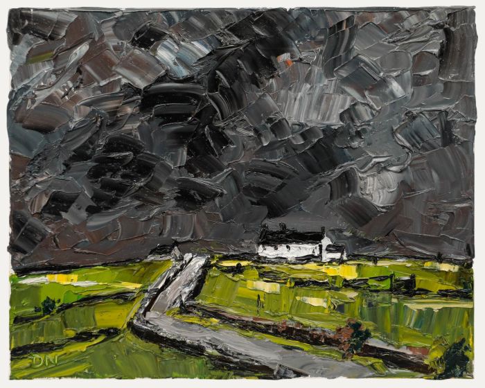 Daniel Nichols - Contemporary Oil, White Cottage