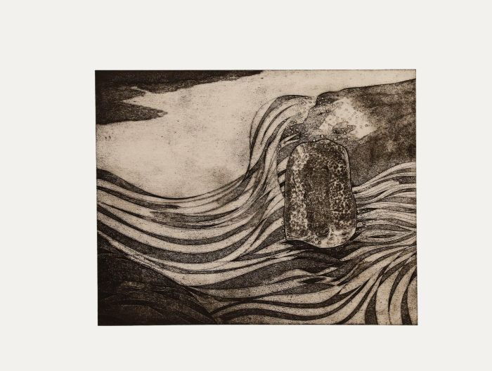 Terry Buchanan - 1997 Collagraph, The Rock