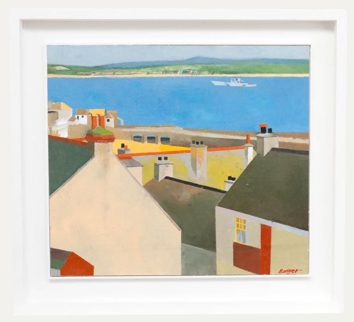 Bill Bolger (1940-2024) - 20th Century Oil, View of The Bay, St Ives