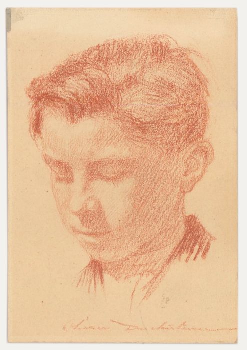 Olivier Duchateau (1876-1939) - Early 20th Century Pastel, A Young Boy