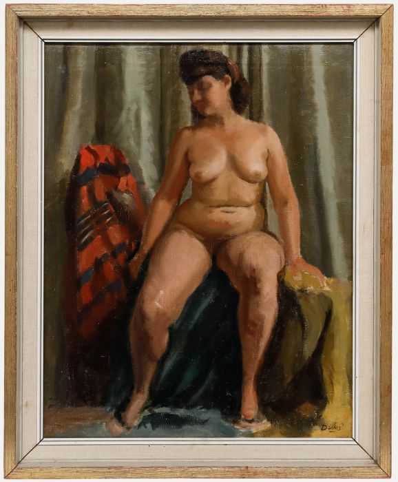 Anthony Devas (1911-1958) - Framed Mid 20th Century Oil, The Artist's Muse
