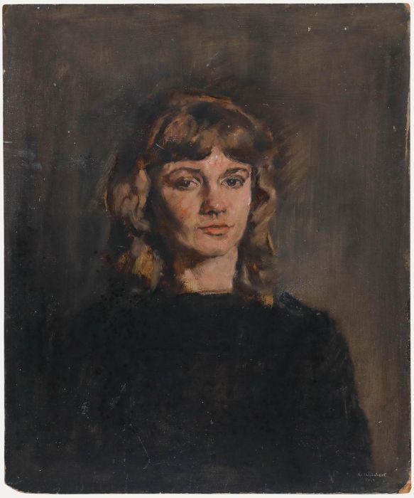 George Weissbort (1928-2013) - 1967 Oil, Lady in Black