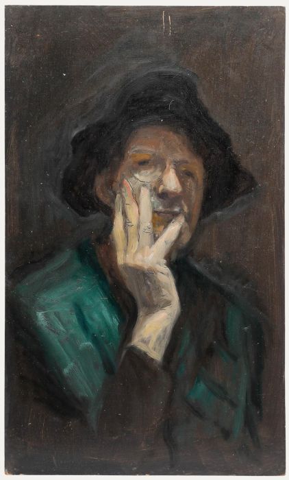 George Weissbort (1928-2013) - 20th Century Oil, The Artist in Green