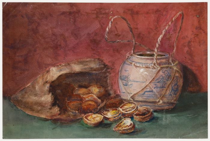 Early 20th Century Watercolour - Still Life with Vase