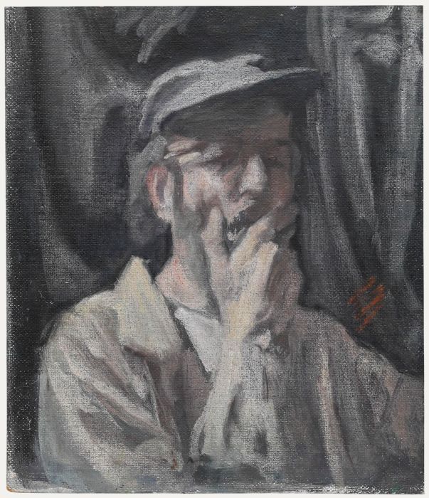 George Weissbort (1928-2013) - 20th Century Oil, Self Portrait with Cap