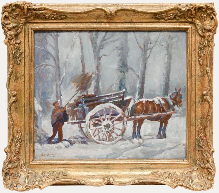 Geoffrey Mortimer (1895-1986) - Framed Mid 20th Century Oil, Winter Scene